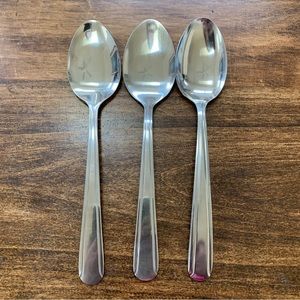 4/$15 Three stainless tablespoons spoons
